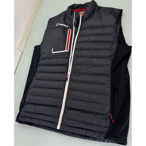 Sunice Gilroy Puffer Vest Jacket Mens Large L Goose Down Golf Full Zip Hybrid